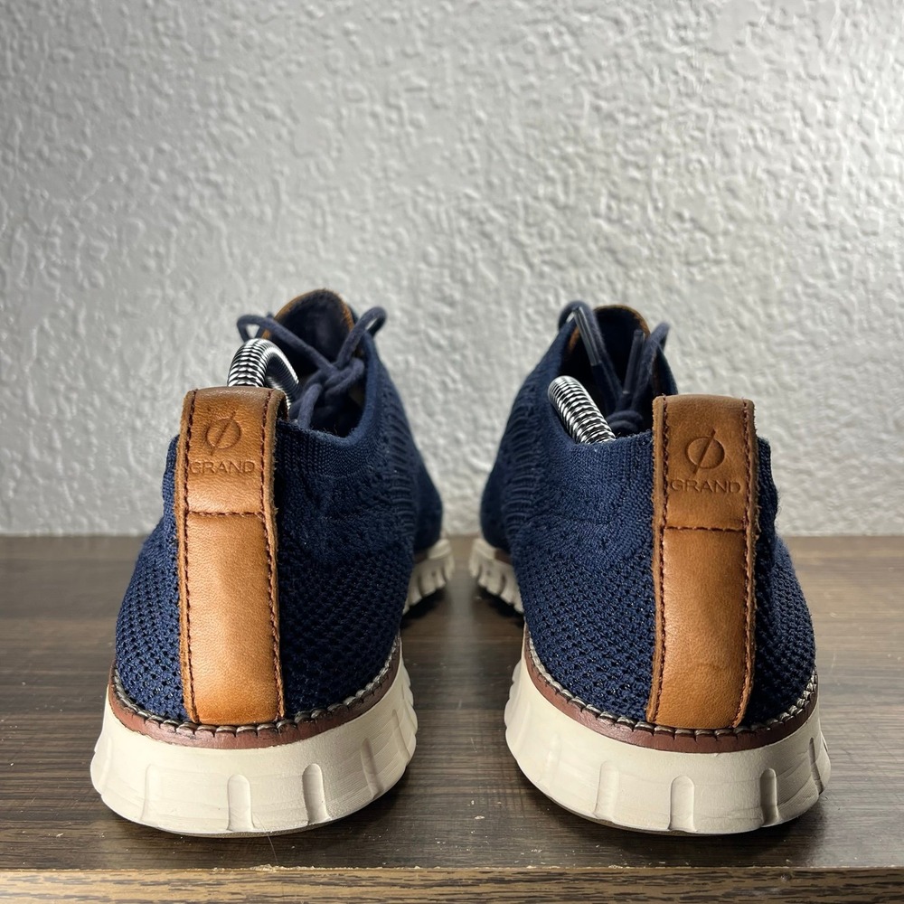 Cole Haan ZeroGrand StitchLite Wingtip Oxfords Men's Blue Shoes - Men's 9 (M) - Picture 7 of 9